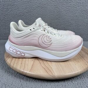 Topo Athletic Aura Womens Size 10 Cream Rose Road Running Shoes 5mm Drop W-Aura